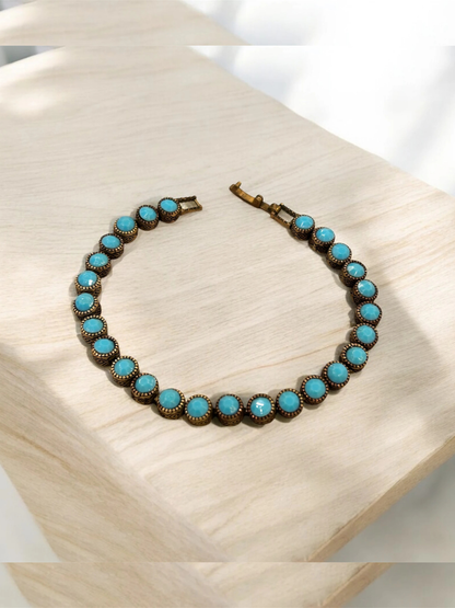 Turquoise Stone Tennis Bracelet