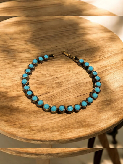 Turquoise Stone Tennis Bracelet