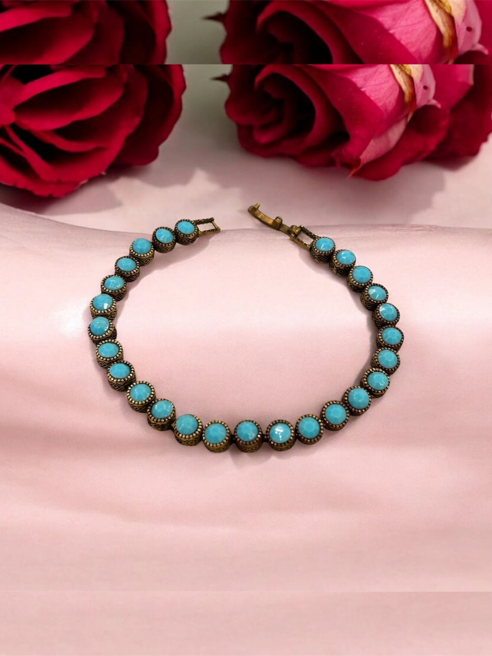 Turquoise Stone Tennis Bracelet