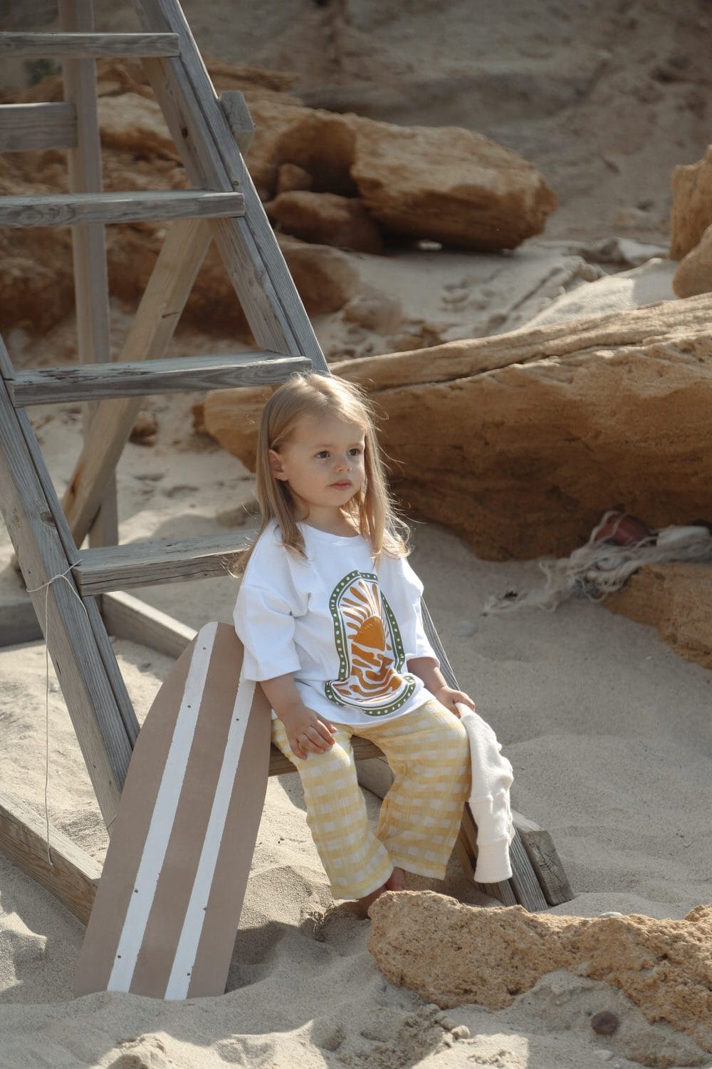 Sunshine Printed Oversize Baby & Kids T-shirt – 100% Cotton, Breathable Fabric