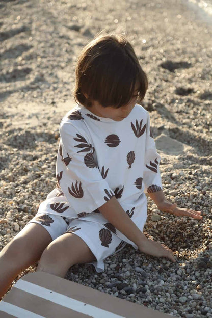 Cactus & Seashell Patterned 100% Organic Cotton Oversize Baby & Kids Set