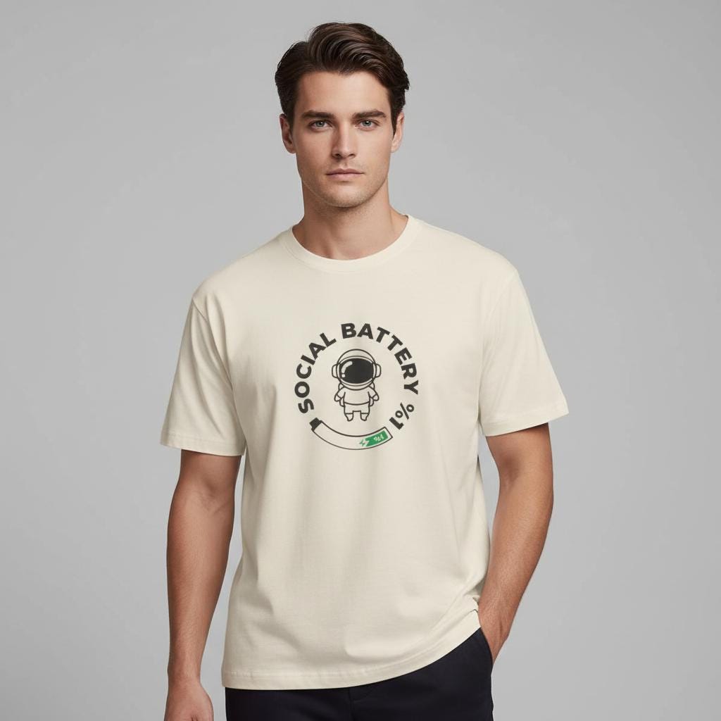 Social Battery Astronaut Tee | Unisex | T-Shirt