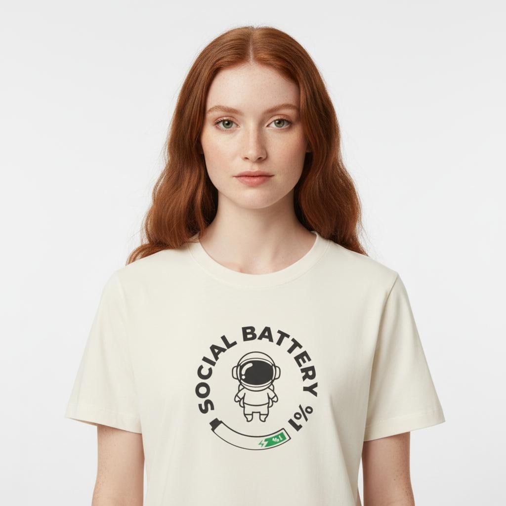 Social Battery Astronaut Tee | Unisex | T-Shirt