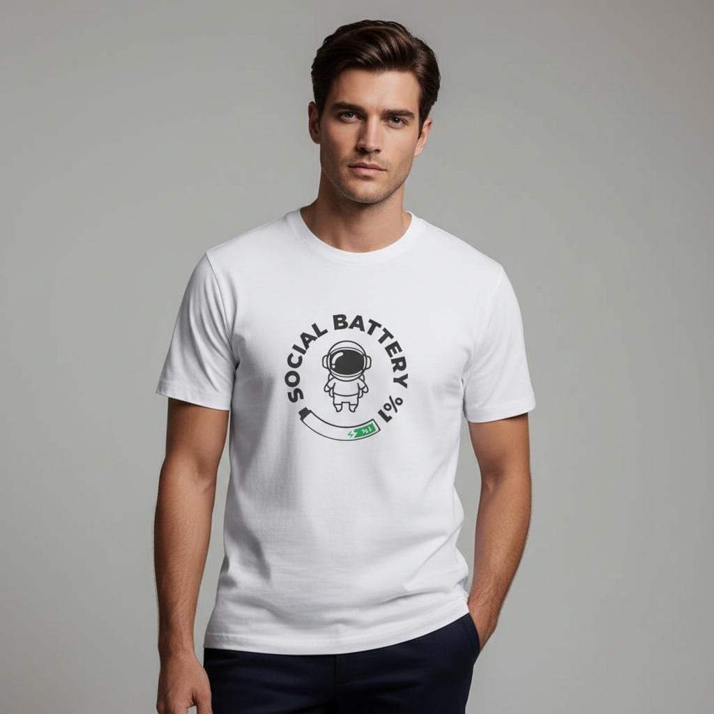 Social Battery Astronaut Tee | Unisex | T-Shirt
