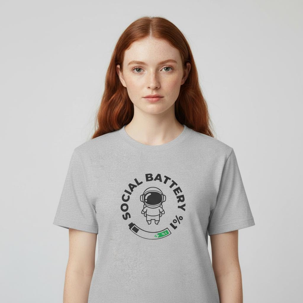 Social Battery Astronaut Tee | Unisex | T-Shirt