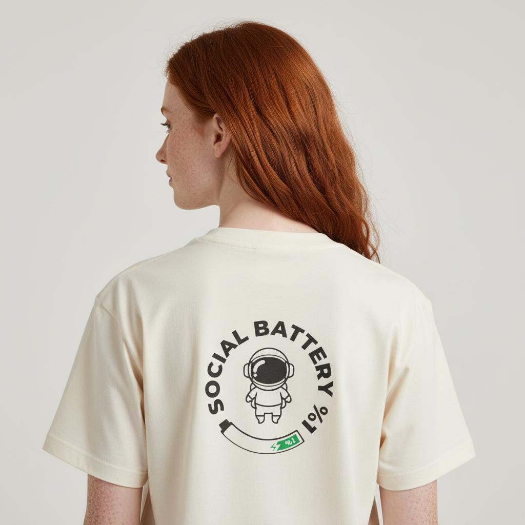 Social Battery Astronaut Tee | Unisex | T-Shirt